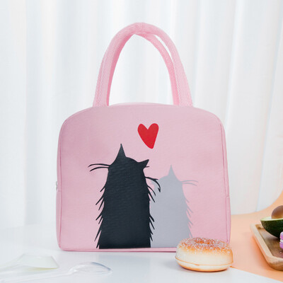 Kaasaskantavad lõunakotid naistele Jääjahuti pikniku käekotid isoleeritud termiline Bento Box kott Kooli lapse toidukandja hoiukott