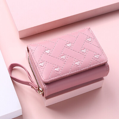 Női pénztárcák Kawaii aranyos pénztárca Luxus Designer Lady Wallet Rózsaszín pénztárca Női pénztárca Kis női bőr pénztárca érme pénztárca