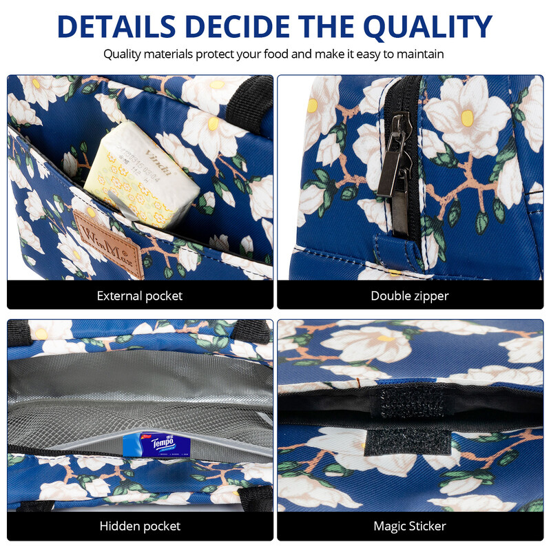 Lõunakarp Lõunakott, isoleeritud jahutuskott Veekindel termokott naistele, lastele, tüdrukutele ja naistele, armas töö piknikukool