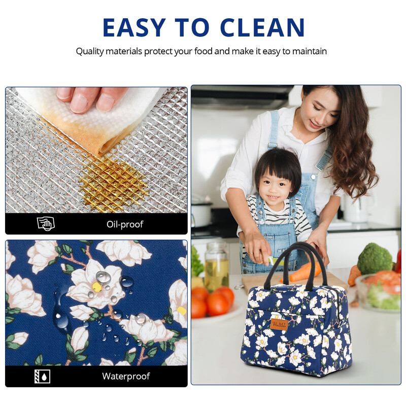 Lõunakarp Lõunakott, isoleeritud jahutuskott Veekindel termokott naistele, lastele, tüdrukutele ja naistele, armas töö piknikukool