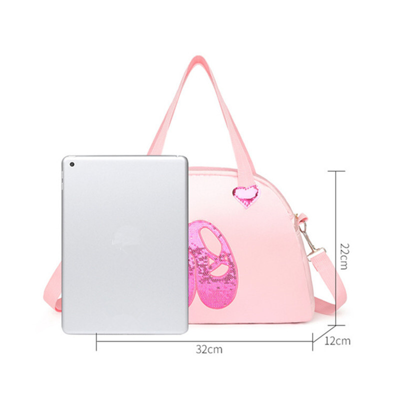 Sporta soma Fitnesa Treniņiem Vingrinājumu Piederumi Bērni Deju Meitenes Bērni Rokassomas Ceļojumi Nedēļas nogale Skola Pleci Bolsas Sporta zāle