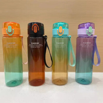 Color Gradient Bottle Water Sport Tour Υπαίθρια στεγανοποίηση στεγανοποίησης Παιδικό Σχολείο Μπουκάλια Νερού για Παιδιά για κορίτσια Ποτά χωρίς BPA