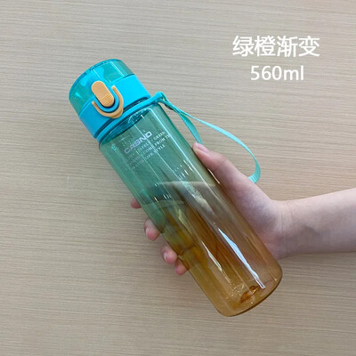 Gradientvärviga veepudel Sport Tour Õues Lekkekindel tihend Laste Kooli veepudelid Lastele Tüdrukutele Jooginõud BPA-vaba