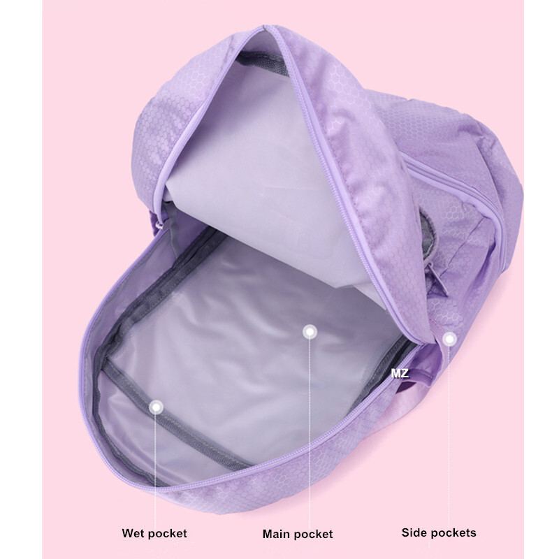 Sporta mugursoma Sieviešu akadēmija Jaunatnes Bērnu Fitness Plecu iepakošana Vasaras Sieviešu peldēšana Ūdensizturīgs Treniņš Vingrošanas Soma