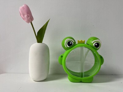 680 ml Armsad Loomalapsed Panda Konn Kahekordne joogiveepudel õlgedest Kaasaskantav õpilaspaar Plastikust tass Koolilaps