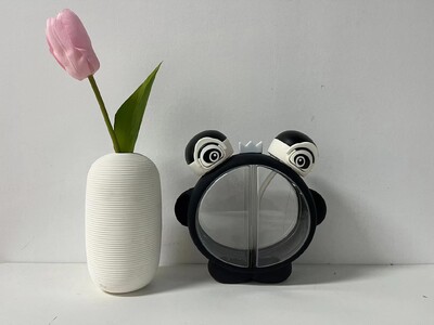 680 ml Armsad Loomalapsed Panda Konn Kahekordne joogiveepudel õlgedest Kaasaskantav õpilaspaar Plastikust tass Koolilaps