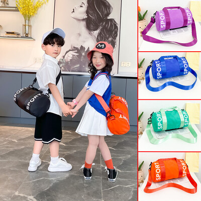 Children`S Gym Sports Fitness Bag for Kids Travel Luggage Weekend Handbag Female Outdoor Shoulder Duffle Swimming Crossbody Bag