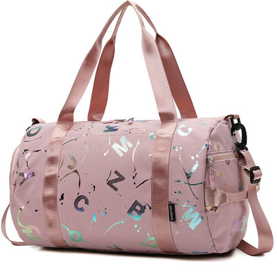 Gym Yoga Sport Dance Geantă pentru fată băiat graffiti scrisori imprimare călătorie fitness siwmming uscat umed impermeabil crossbody deffle bag