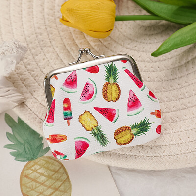 12 KOM. Modna PU kožna torbica za novčiće Slatka torbica s voćem i limunom Lijepe ženske torbice za sitniš, torbica za ključeve, torbica, mini torbica