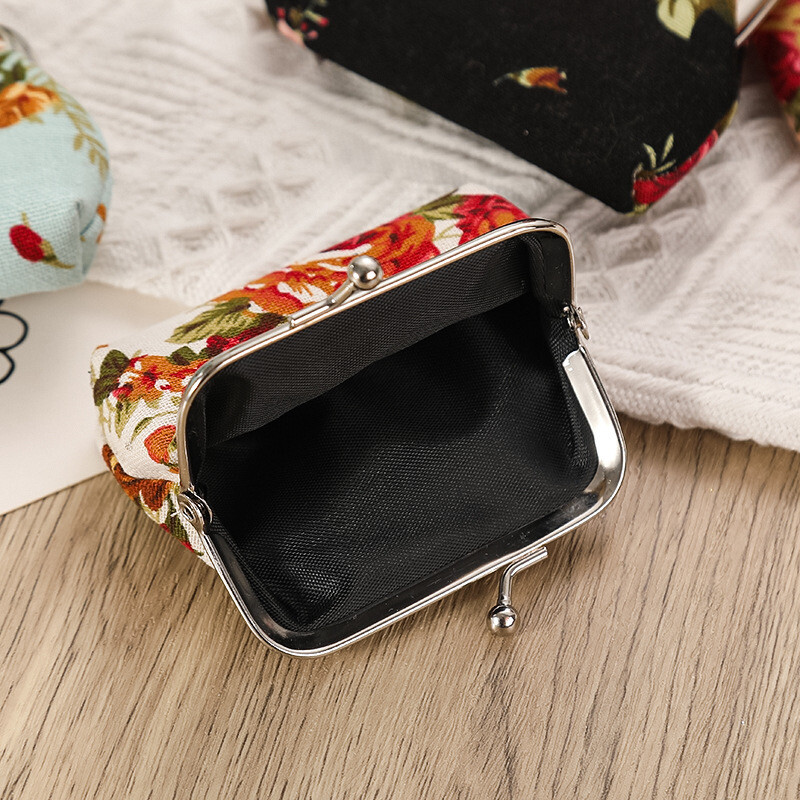 12 KOM. Modna torbica za novčiće od pamučnog ruža Slatke ljupke ženske torbice za sitniš, torbica za ključeve, torbica, mini torbica, suvenir