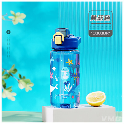 600ml Kids Sippy Cup Μπουκάλια Νερού Creative Cartoon Κανάτα Νερού Καλαμάκια και Καπάκια Φορητά στεγανά κύπελλα εξωτερικού χώρου για νήπια Κύπελλο νερού