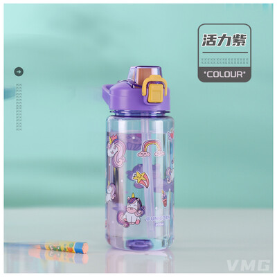 600ml Kids Sippy Cup Μπουκάλια Νερού Creative Cartoon Κανάτα Νερού Καλαμάκια και Καπάκια Φορητά στεγανά κύπελλα εξωτερικού χώρου για νήπια Κύπελλο νερού