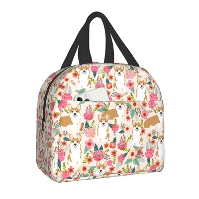 Kava Welsh Corgis pas izolirana torba za ručak za žene Hladnjak za ponovno korištenje Termalna kutija za bento za djecu Školsku djecu Kutija za ručak