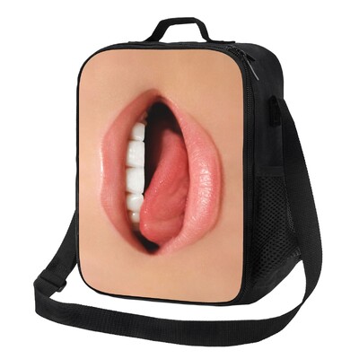 Dulce Sexy Pop Art Lips Geantă de prânz termoizolantă pentru femei Geantă termică Bento Box Copii Școlari