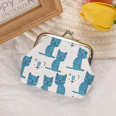 12 tk moe PU nahast mündikott Armas kiisu kass naine väike rahakotid võtmehoidja ümbris rahakott minikott suveniir