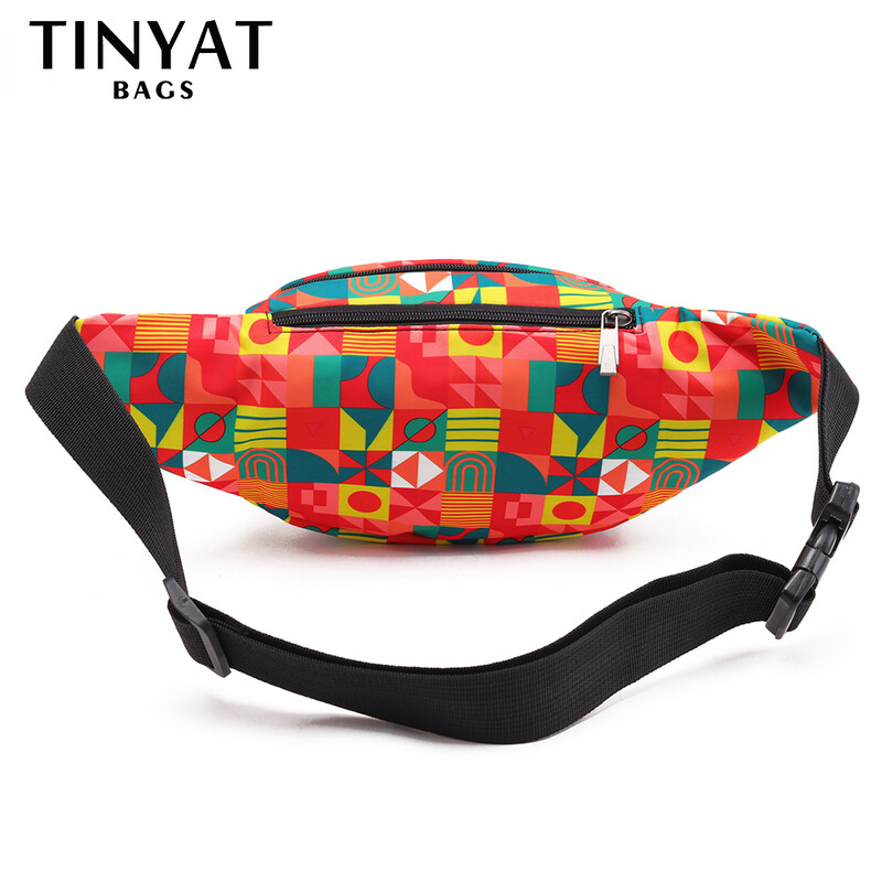 Tinyat Ženske torbe oko struka Šarene geometrijske torbe na rame Ženske torbe preko ramena Ženske torbe na prsima Tote torbe Torbe za pojas