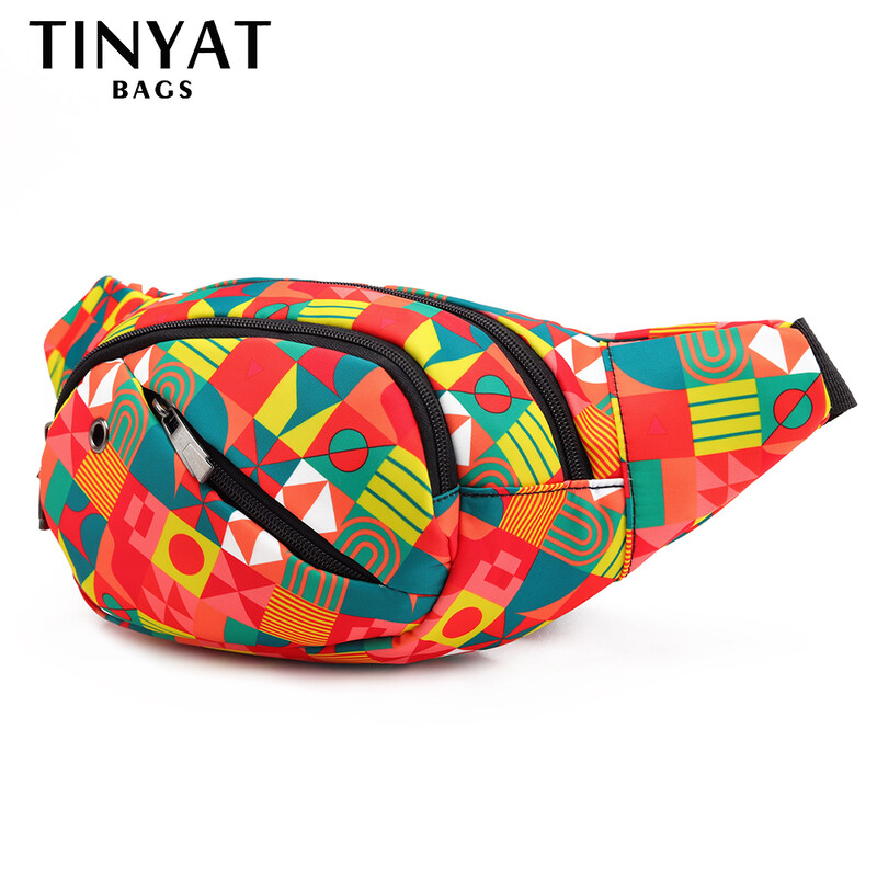 Tinyat Ženske torbe oko struka Šarene geometrijske torbe na rame Ženske torbe preko ramena Ženske torbe na prsima Tote torbe Torbe za pojas