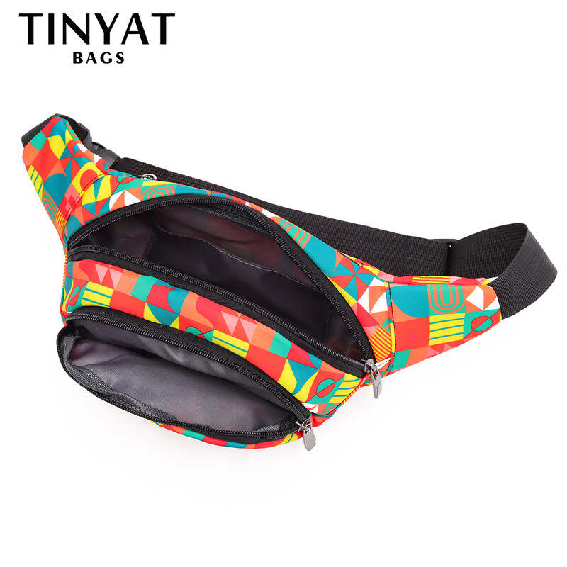 Tinyat Ženske torbe oko struka Šarene geometrijske torbe na rame Ženske torbe preko ramena Ženske torbe na prsima Tote torbe Torbe za pojas