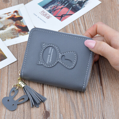 Rahakott Naiste luksusbränd 2020 Uus naiste rahakott lühike lukuga rahakott Armas kass Femlae minikott müntide jaoks Portefeuille Femme