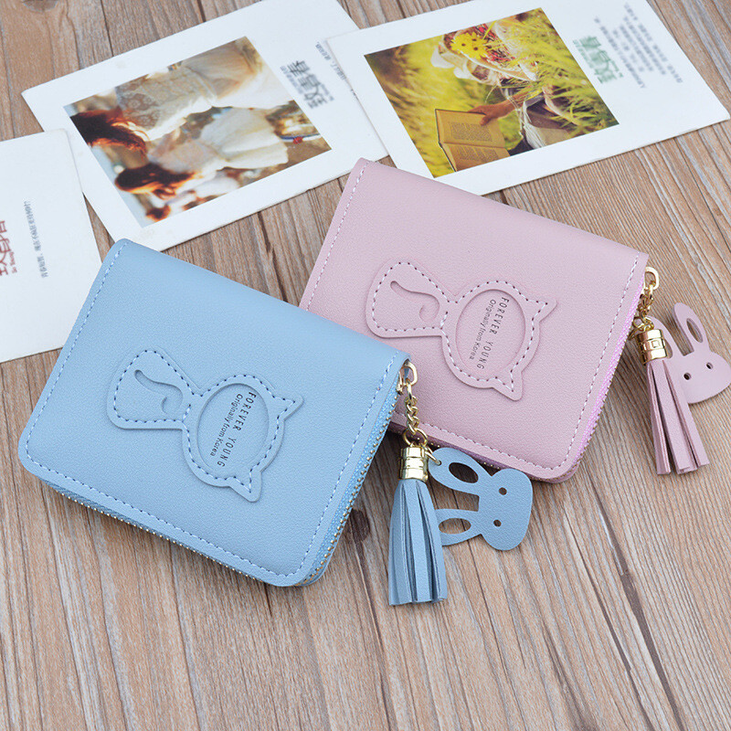 Rahakott Naiste luksusbränd 2020 Uus naiste rahakott lühike lukuga rahakott Armas kass Femlae minikott müntide jaoks Portefeuille Femme