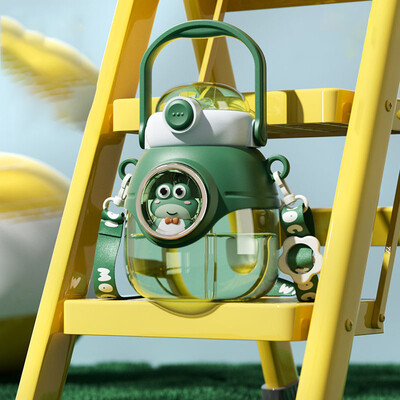 Kawaii Frog Belly jooginõud 1100 ml veetass suvine armas multikas kõrretass kaasaskantav suure mahutavusega joogitass laste veepudel