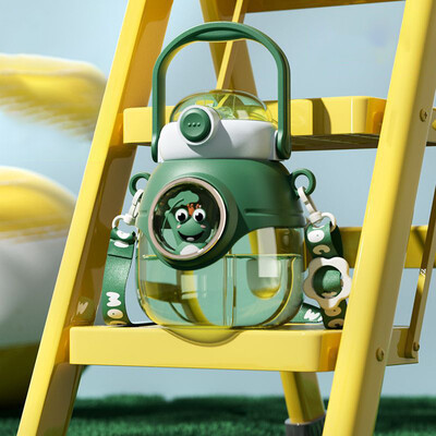 Kawaii Frog Belly jooginõud 1100 ml veetass suvine armas multikas kõrretass kaasaskantav suure mahutavusega joogitass laste veepudel