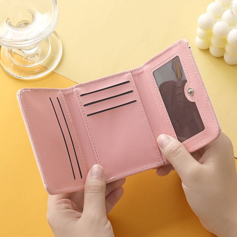 Xiuya Elegantni novčanici s ružama za žene, slatki plavi modni ležerni novčanik s karticama od pu kože Harajuku ženske estetske nove lijepe torbice