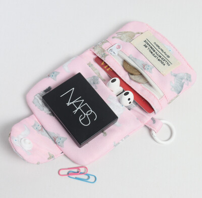 Kaasaskantav mündikott Uus ühevärviline minirahakott Kerge puuvillane kõrvaklapikott naiste võtmekoti reisikaardihoidja