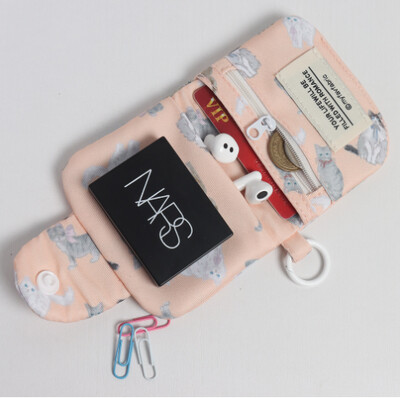 Kaasaskantav mündikott Uus ühevärviline minirahakott Kerge puuvillane kõrvaklapikott naiste võtmekoti reisikaardihoidja