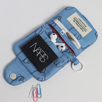 Kaasaskantav mündikott Uus ühevärviline minirahakott Kerge puuvillane kõrvaklapikott naiste võtmekoti reisikaardihoidja