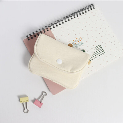 Kaasaskantav mündikott Uus ühevärviline minirahakott Kerge puuvillane kõrvaklapikott naiste võtmekoti reisikaardihoidja