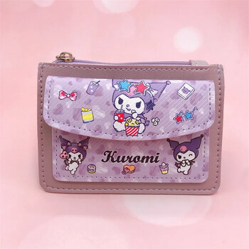 Νέο Macaroon Cute Card Holder Coin Purse PU Δερμάτινο λεωφορείο και τσάντα αποθήκευσης κάρτας Access Cartoon Casual Cute Card Holder Coin Purse