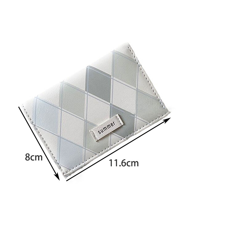Drăguț portofel scurt pentru femei Poșetă pentru cărți PU fete studenți buzunar cu fermoar geantă pentru chei geanta de mână cu desene animate Suport carduri