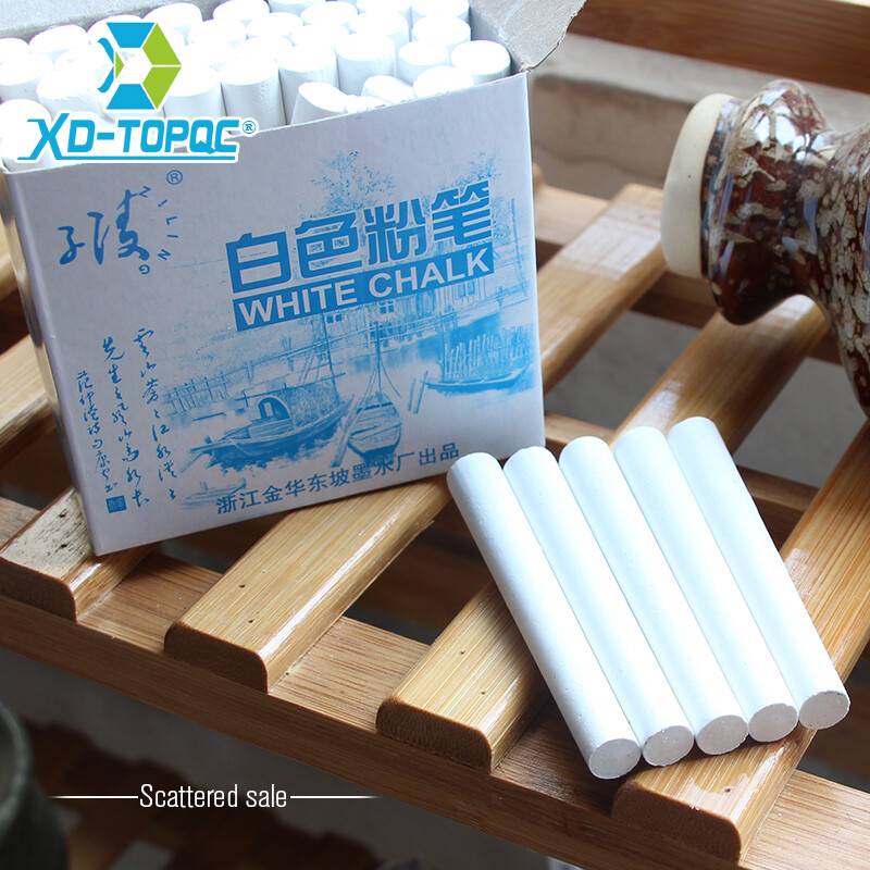 XinDi безпрашен бял тебешир за рисуване за тебешири за училищно образование Висококачествени стационарни офис консумативи Маркер Бял Tizas CK03