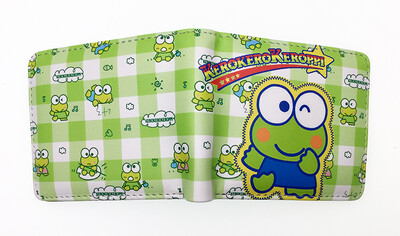 Portofel Miniso Sanrio Kawaii Cartoon keroppi Poșetă din piele PU cu buzunar pentru monede