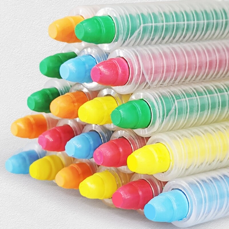 Kieto vandens kreida, be dulkių, šaligatvių kreida lauko gatvės kreida, plaunama Jumbos kreida mokykliniai biuro reikmenys mokiniams