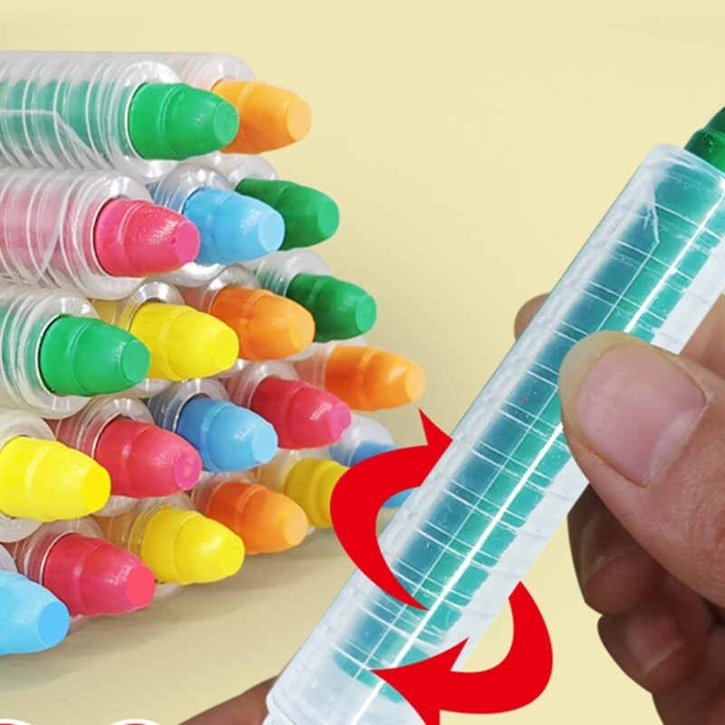 Kieto vandens kreida, be dulkių, šaligatvių kreida lauko gatvės kreida, plaunama Jumbos kreida mokykliniai biuro reikmenys mokiniams