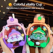 Elujõulised lastenukud suvel Kõrge esteetilise väärtusega Suure mahutavusega kaasaskantav kahesuuline õlgveepudel