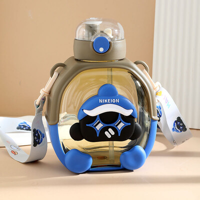 Elujõulised lastenukud suvel Kõrge esteetilise väärtusega Suure mahutavusega kaasaskantav kahesuuline õlgveepudel