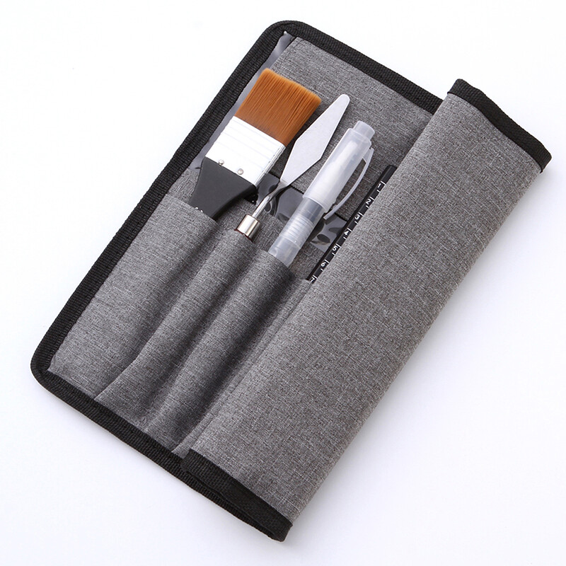 Set umjetničkih kistova od 18 komada Paket vrećica s strugačem Kist za akvarel Olovka Najlonska četka s nježnom drvenom drškom