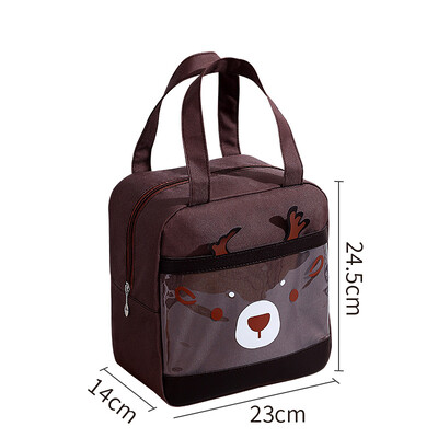 Lõunakarbikott Lastele Naiste lõunakotid Armsad isoleeritud lõunasöögikarbikott Kangaskotid Piknikukotid Külmekott Сумка Холодильник 보냉백