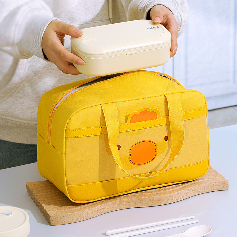 Lõunakarbikott Lastele Naiste lõunakotid Armsad isoleeritud lõunasöögikarbikott Kangaskotid Piknikukotid Külmekott Сумка Холодильник 보냉백