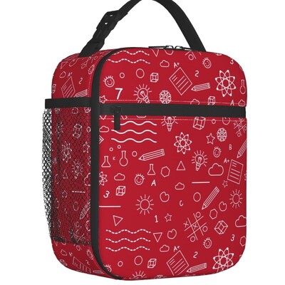 Înapoi la școală Creioane Pixuri Fotbal Baschet Geantă de prânz termoizolată Recipient portabil de prânz pentru depozitare la birou, cutie de mâncare