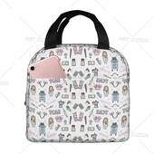 Cartoon Ladies Nurse Doctor lõunakarbid Armas lõunakott õele Kvaliteetne isoleeritud toidukonteiner välitegevusteks