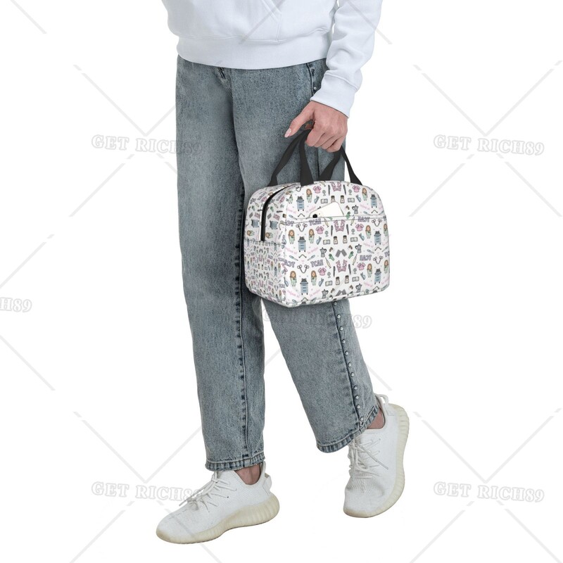 Cartoon Ladies Nurse Doctor lõunakarbid Armas lõunakott õele Kvaliteetne isoleeritud toidukonteiner välitegevusteks