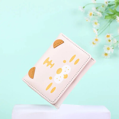 Multifilmi mini-tiiger-müntide rahakotid, PU-nahast mitme kaardi pesa rahakott Moodne naiste lühike rahakott krediitkaart