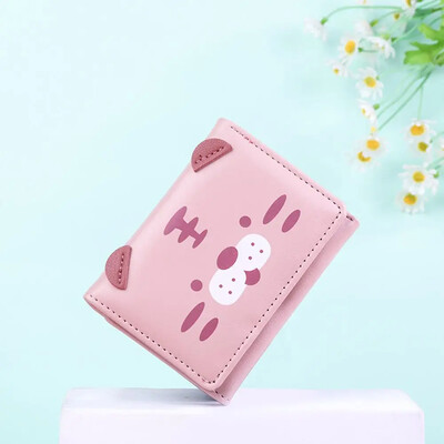 Multifilmi mini-tiiger-müntide rahakotid, PU-nahast mitme kaardi pesa rahakott Moodne naiste lühike rahakott krediitkaart
