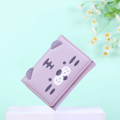 Multifilmi mini-tiiger-müntide rahakotid, PU-nahast mitme kaardi pesa rahakott Moodne naiste lühike rahakott krediitkaart