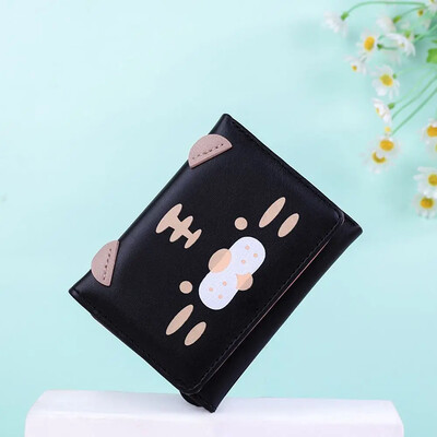 Multifilmi mini-tiiger-müntide rahakotid, PU-nahast mitme kaardi pesa rahakott Moodne naiste lühike rahakott krediitkaart