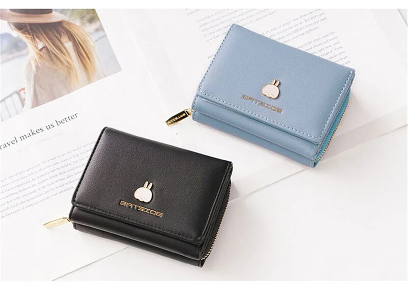 2024 Cartoon ruudukujuline tõmblukuga Hasp PU nahast armsad rahakotid naistele, kvaliteetne rahakott meestele